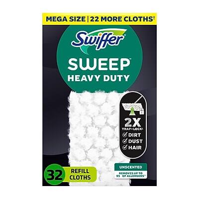 Swiffer - Heavy Duty Dry Sweeping Cloths, 32/Box (77198) - White