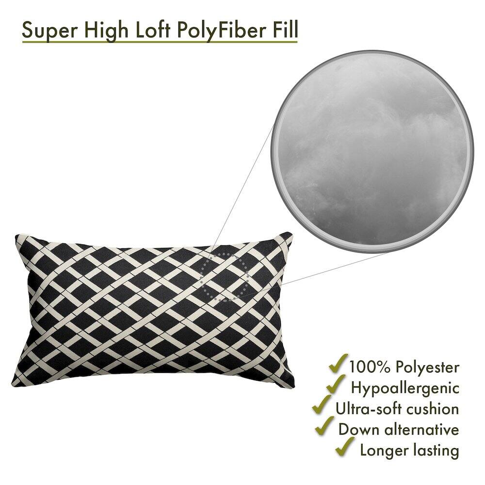 Super High Loft PolyFiber Fill

- 100% Polyester
- Hypoallergenic
- Ultra-soft cushion
- Down alternative
- Longer lasting