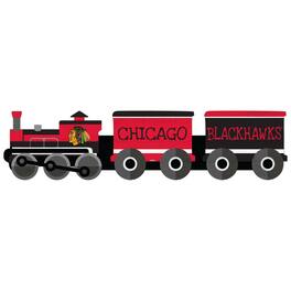 Fan Creations - Chicago Blackhawks 6'' x 24'' Train Cutout Sign - Multicolor
