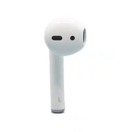 Front. Apple - Apple Left Replacement AirPod - 2nd Generation (A2031) - White.