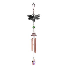 FC Design - 17" Long 3D Metal Silhouette Bee Wind Chime Outdoor Patio or Garden Hanging Decoration - Multi-Color