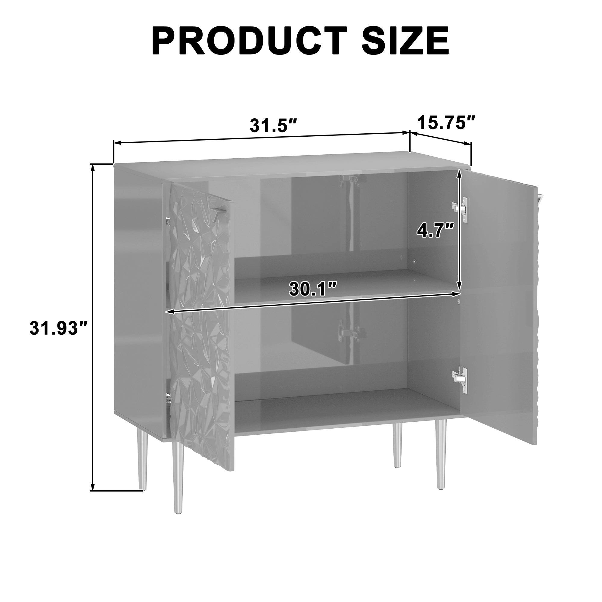 PRODUCT SIZE
31.5"
15.75"
4.7"
30.1"
31.93"