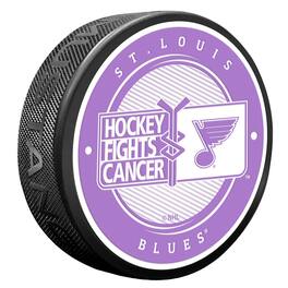 Mustang Drinkware - St. Louis Blues Hockey Fights Cancer Puck - Multicolor