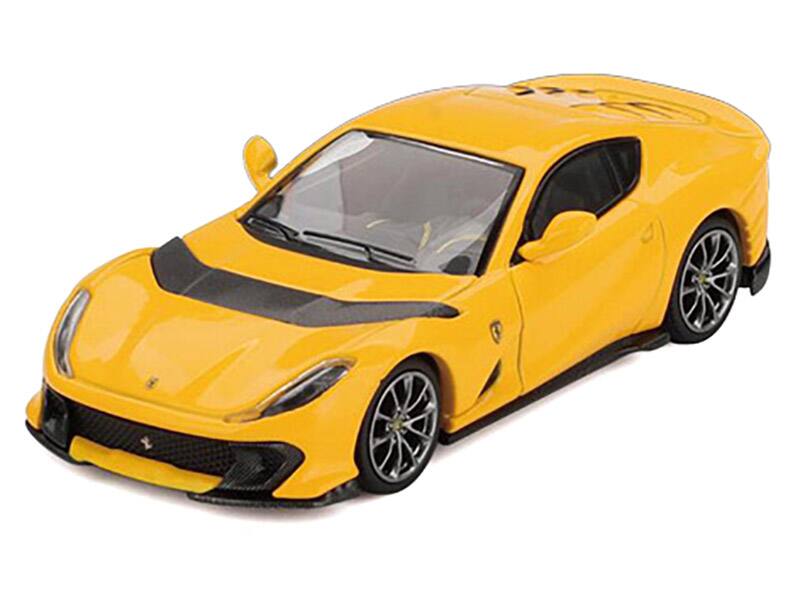Angle. BBR - Ferrari 812 Competizone Giallo Modena Yellow 1/64 Diecast Model Car by BBR - Yellow.