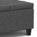 Alt View 13. Simpli Home - Harrison Small Square Coffee Table Storage Ottoman - Slate Grey.