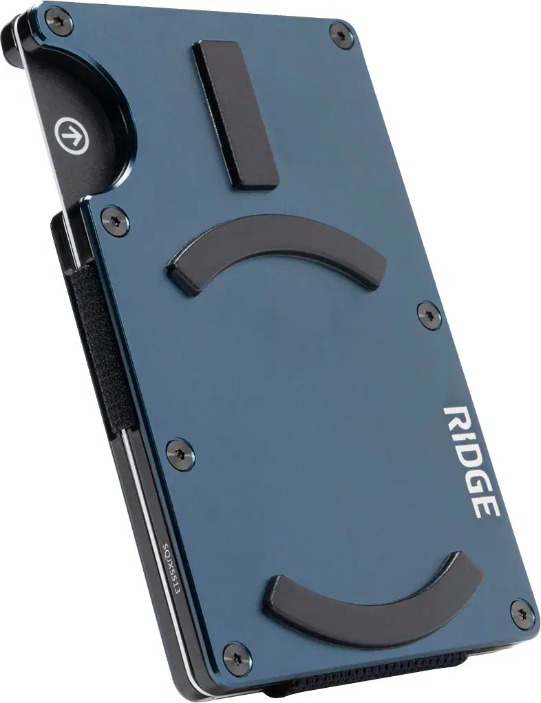 The Ridge Wallet MagSafe Wallet Cash Strap Navy AUWAI249602 - Best Buy