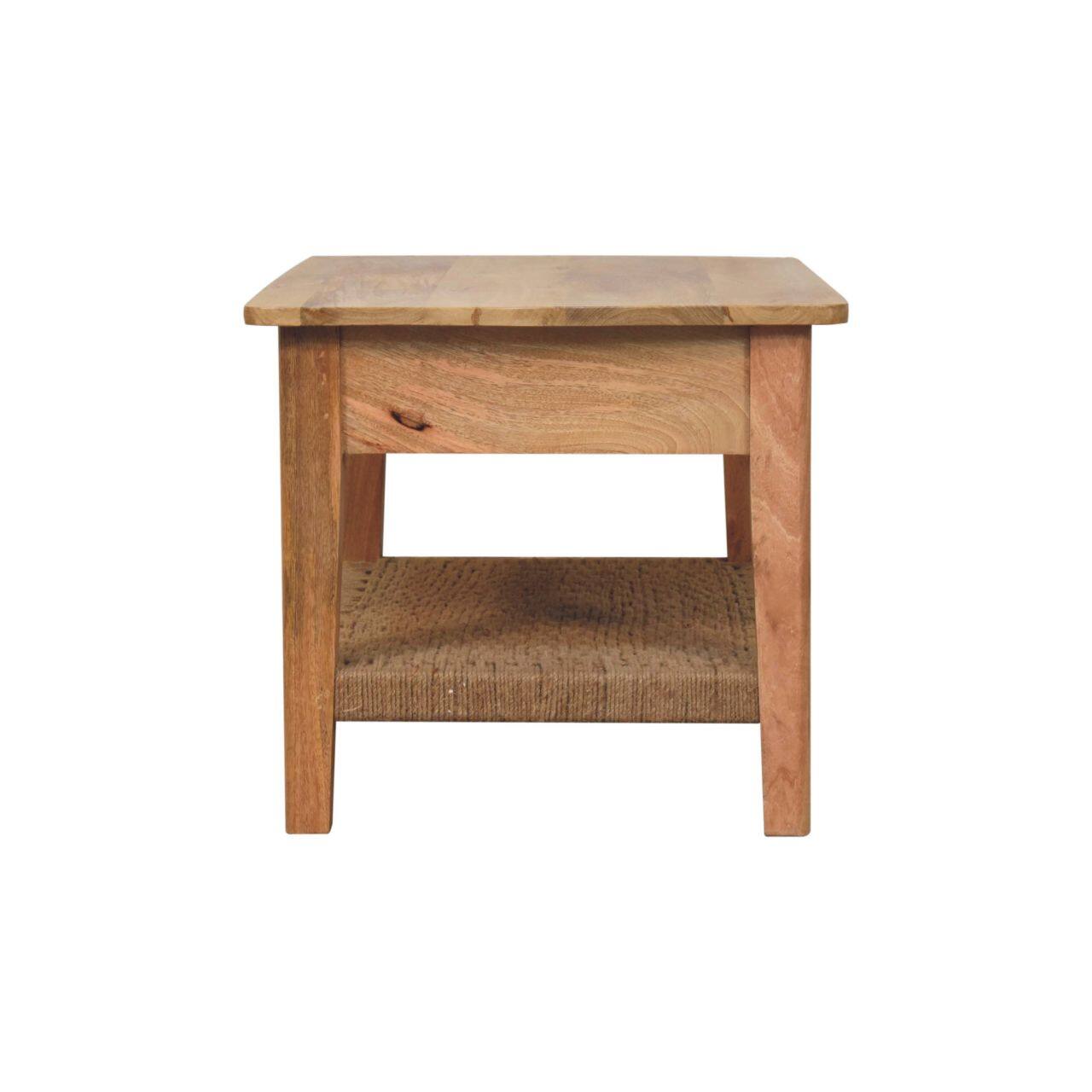 Alt View 6. Artisan Furniture - Rope 1 Drawer Coffee Table - Brown.