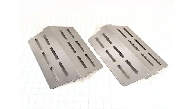 Front. Weber - Weber - WEB62756 HEAT PLATES SET OF 2 grates heat plates and angles.