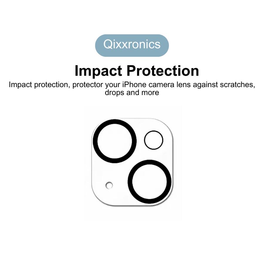 Qixxronics 2 Pack Camera Lens Protector Compatible with iPhone 13 ...
