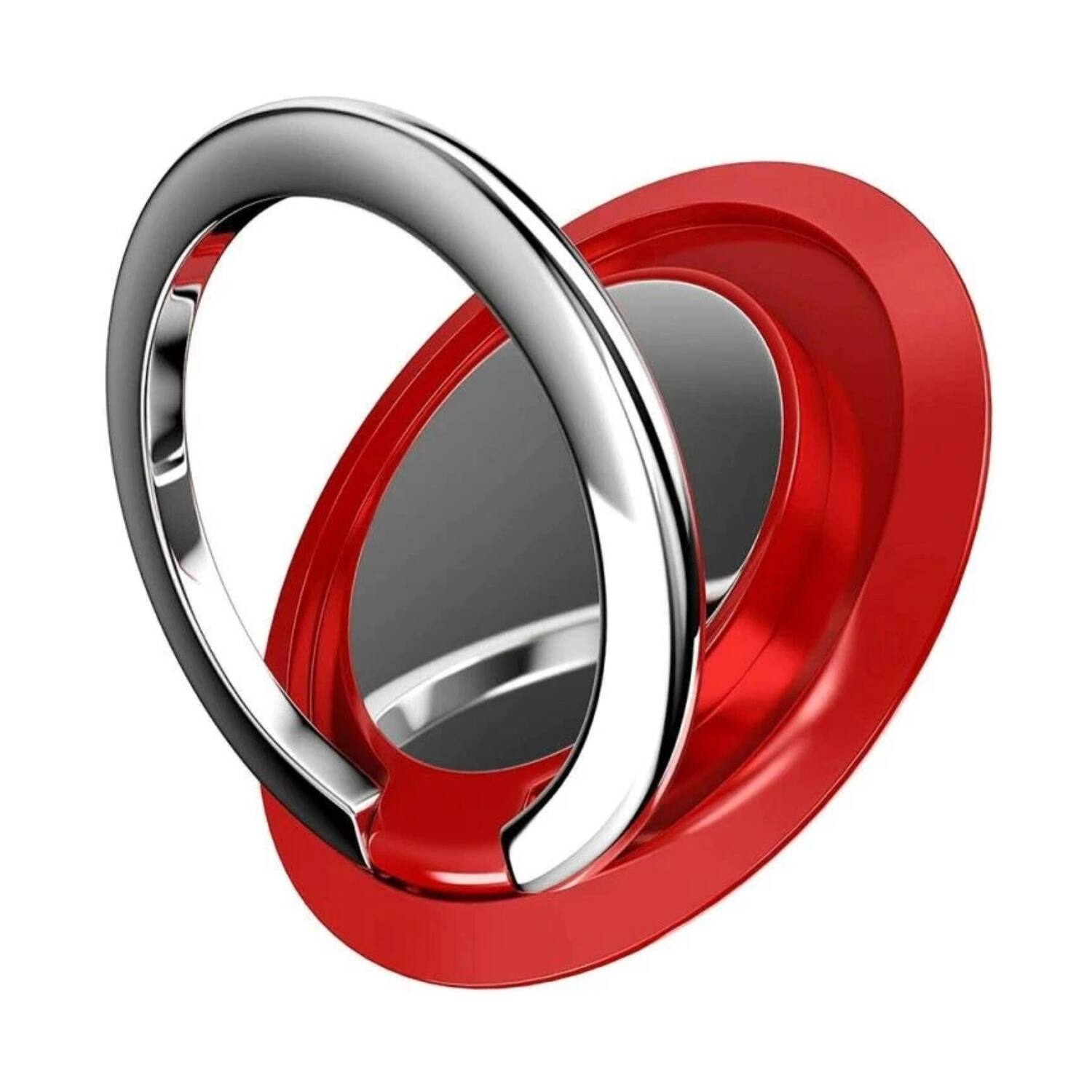 Stock Preferred - Finger Ring Holder Stand Grip 360° Rotating - Red