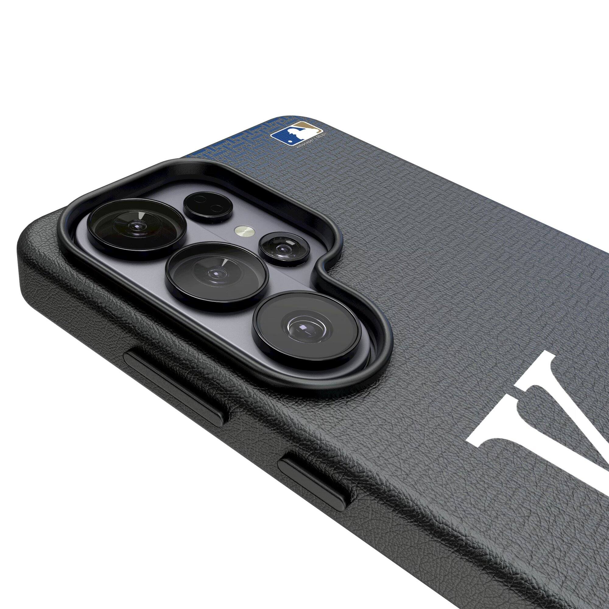 Alt View 2. Keyscaper - Kansas City Royals Linen Galaxy Magnetic Bump Case - S24 Plus - Black.