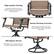High-quality Coating
Durable steel frame with black powder coating and gold points for long-lasting use
Gentle Rocking Function
Gentle rocking unlocks more relaxing possibilities to offer comfortable leisure time
360-degree Swivel
360-degree spin provides extra convenience and guarantees stability