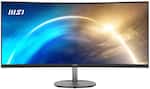 Front. MSI - Pro MP341CQ 34" LCD QHD 100Hz 1ms FreeSync Monitor ,Built-in Speakers (DisplayPort, HDMI ) - Matte Black.