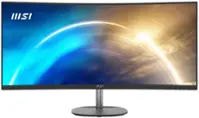 MSI - Pro MP341CQ 34" LCD QHD 100Hz 1ms FreeSync Monitor ,Built-in Speakers (DisplayPort, HDMI ) - Matte Black - Front_Zoom