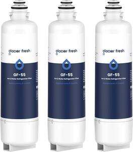 GLACIER FRESH - Replacement for Bosch 11025825 Ultra Clarity Pro Refrigerator Water Filter BORPLFTR50, 3 Pack