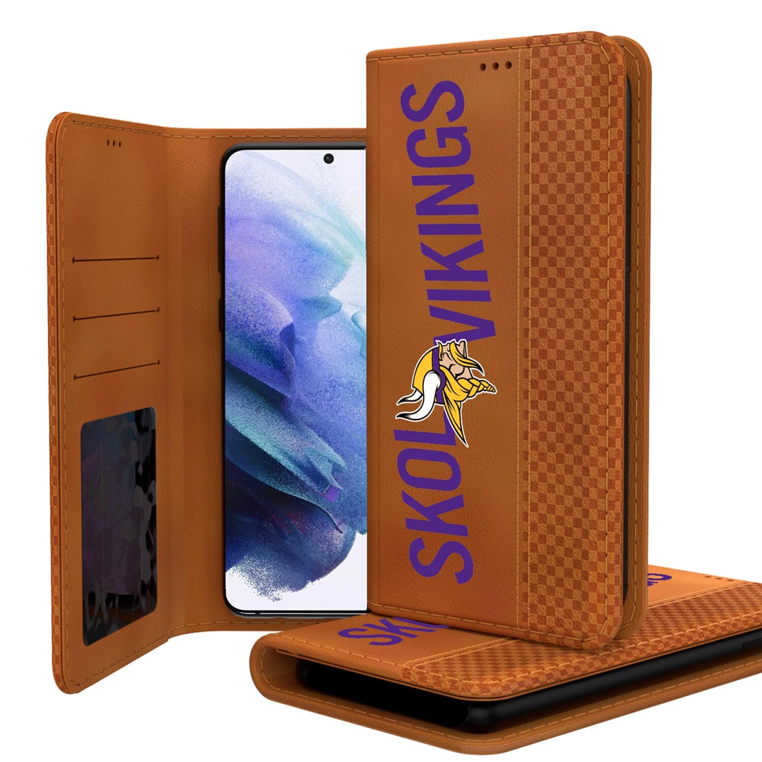 Keyscaper - NFL - Minnesota Vikings Galaxy Folio Case - S21 Plus - Brown price history on PriceWatchPro