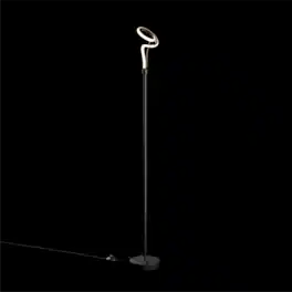 Infibrite - Modern Elegance 24W LED Floor Lamp 59 Inch, 3000K Soft Stepless Dimming, Integrated LED - White