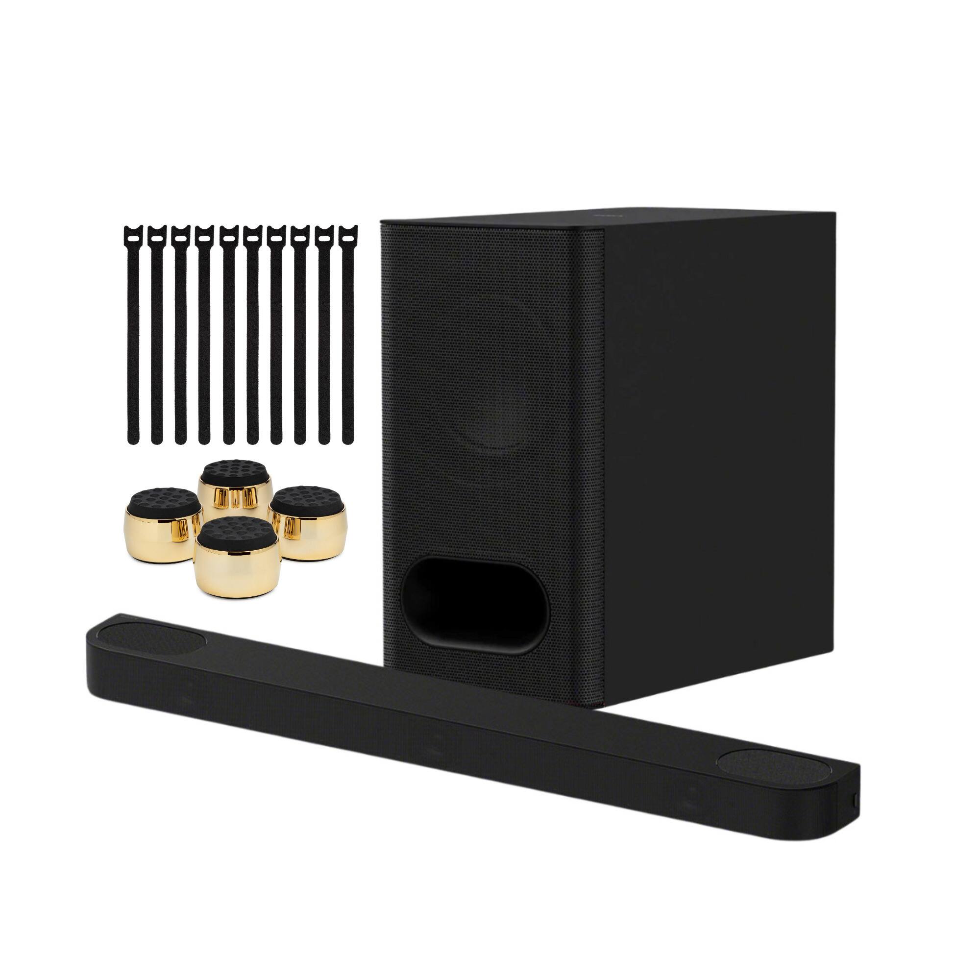 Front. Sony - Sony BRAVIA Theater Bar 6 3.1.2-Channel Dolby Atmos Soundbar System Bundle - Black.