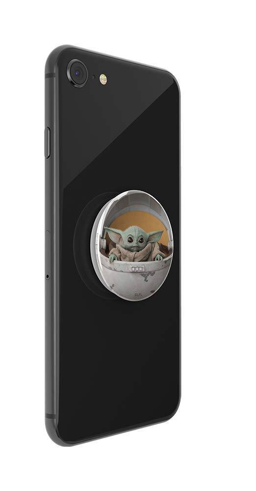 Left. PopSockets - Popsockets Star Wars Popgrip Baby Yoda Pod Grip Stand Holder Swappable Authentic - Baby Yoda Pod.