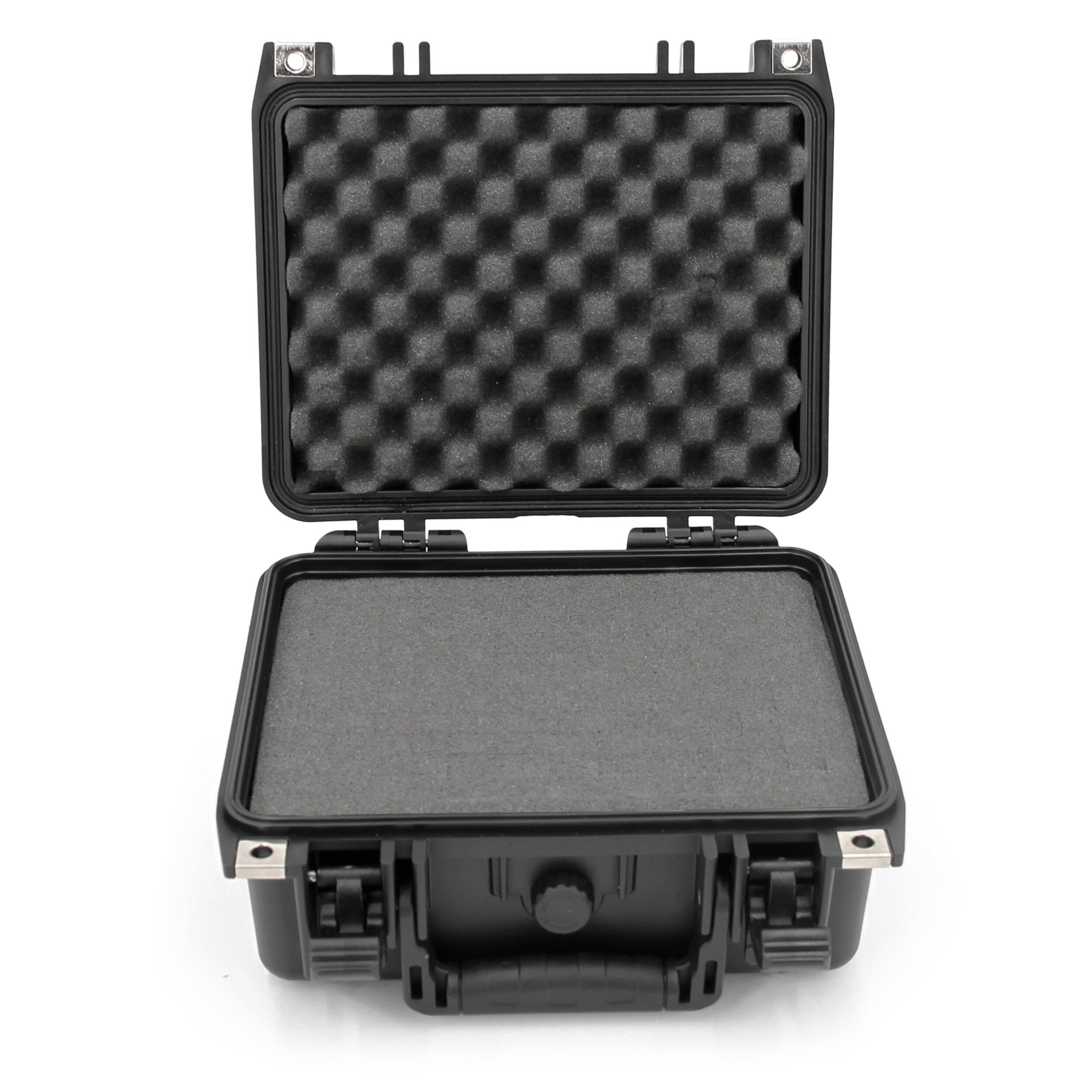 Alt View 5. CASEMATIX - 11" Waterproof Hard Case w/ Pre-Diced Customizable Foam – Rugged Storage for Electronics, Tools & Small Accessories.