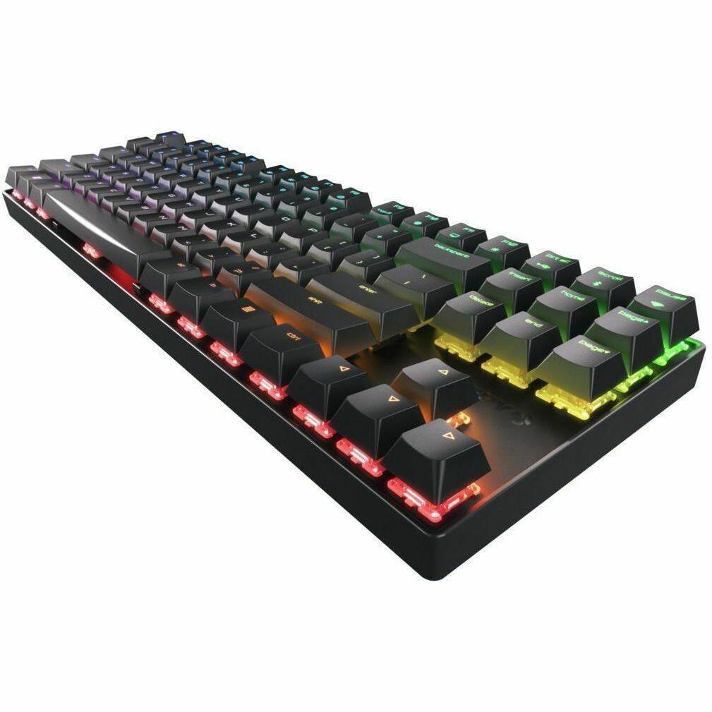 Alt View 1. CHERRY - CHERRY MX 8.2 TKL, WIRELESS, MX RED RGB SWITCH, Black - 3 Connection modes, abrasion resistant keys, reusable metal case - Black.