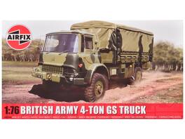 Level 1 Model Kit British Army 4-ton 4x4 GS Truck with 3 Scheme Options 1/76 Scale Plastic Model Kit by Airfix - Multicolor