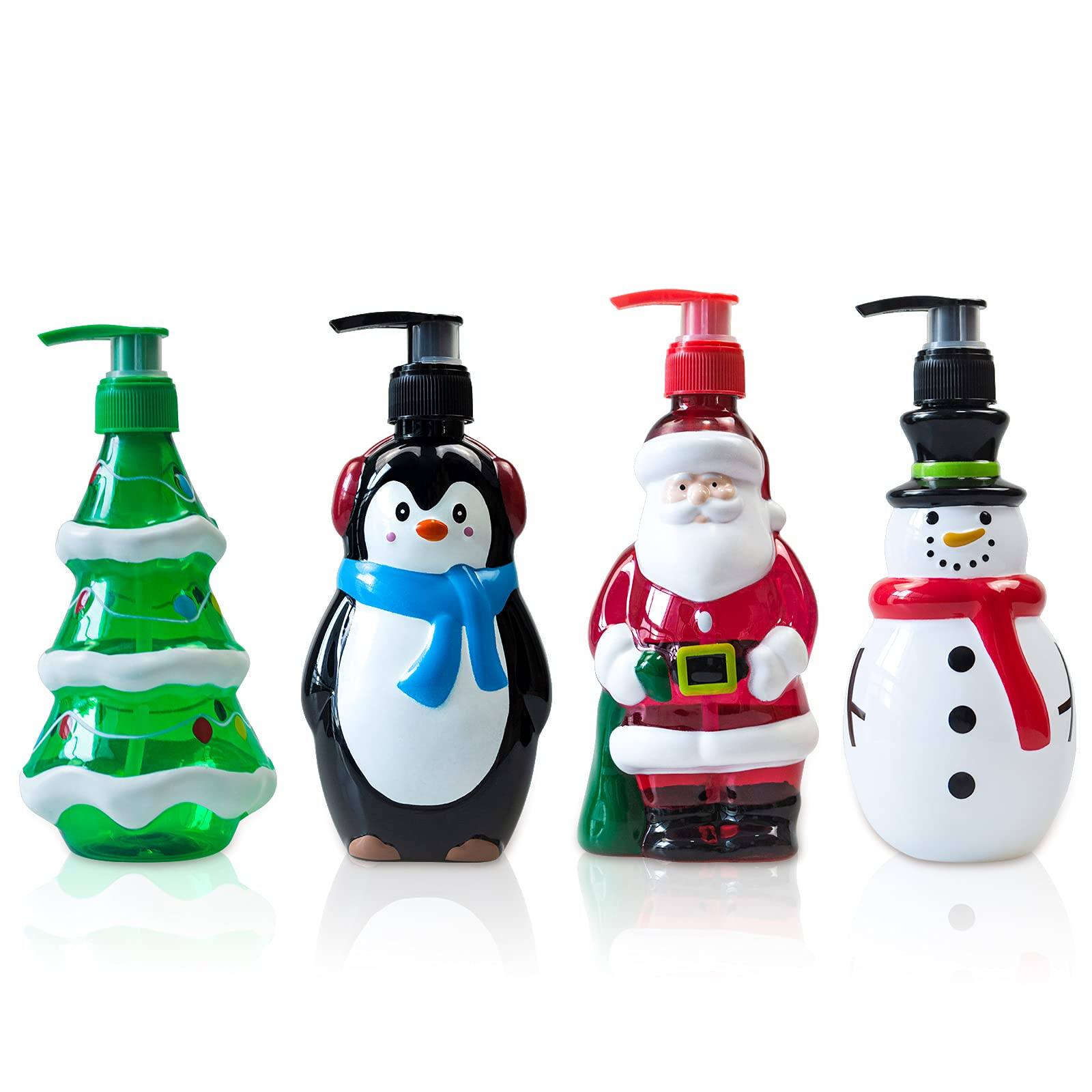 Dapper Styles - Christmas Decor Soap Dispensers Kitchen Dispenser Bottles Refillable Shampoo Lotion Container Bathroom Sets - Default