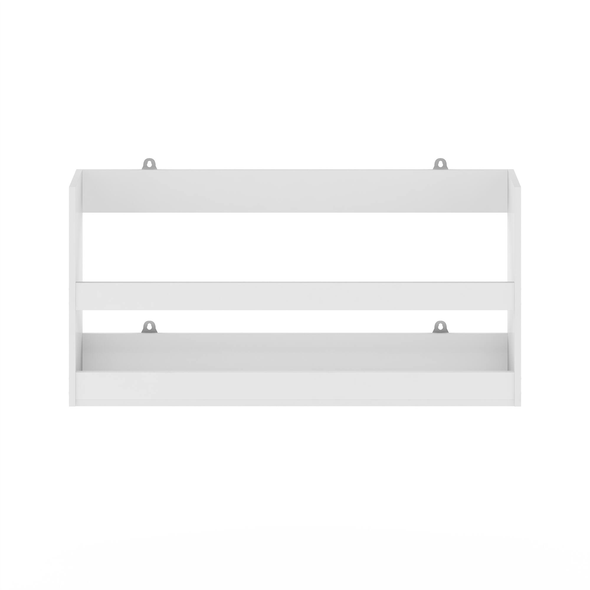 Alt View 2. Furinno - Hermite Multipurpose Wall Mounting Storage Shelf - White.