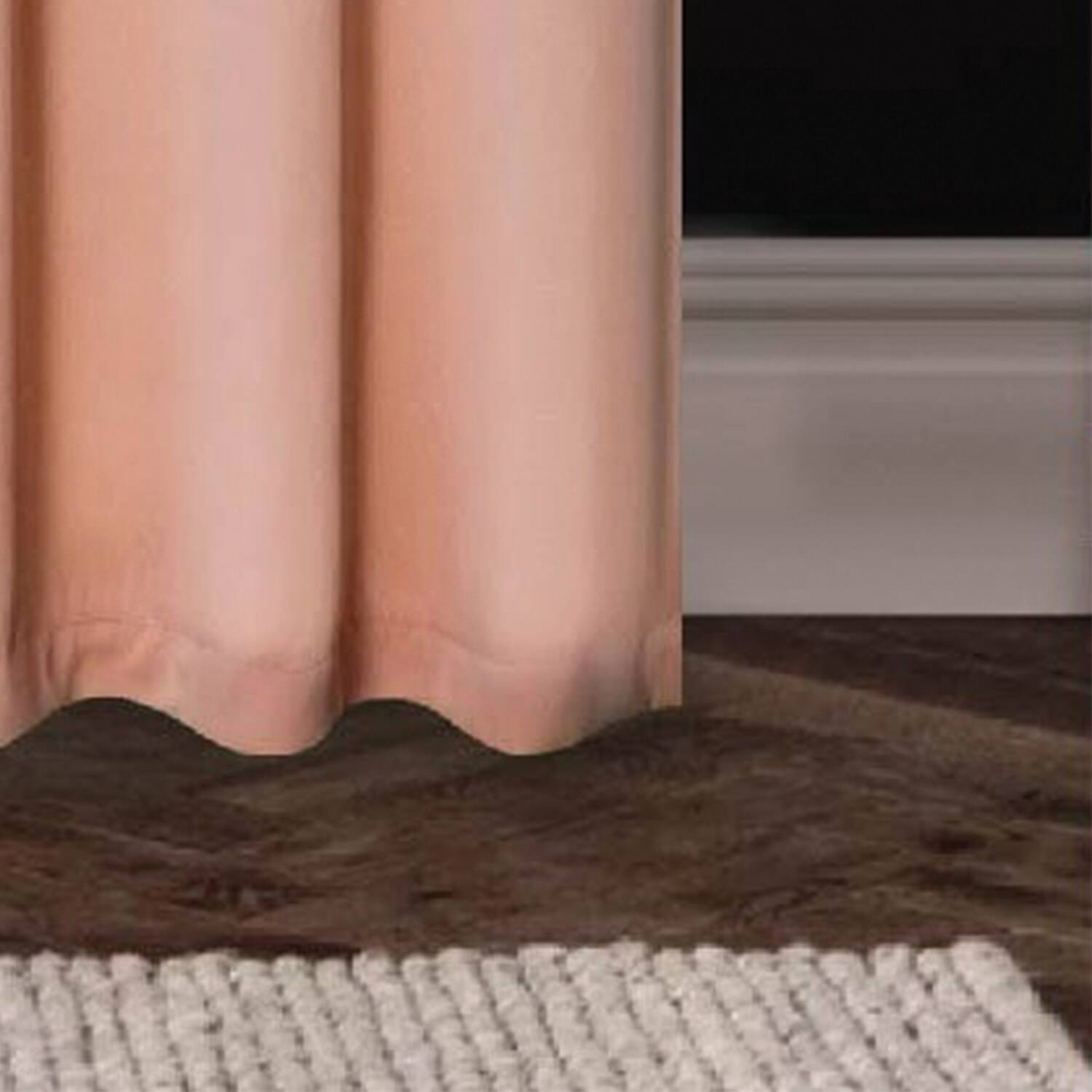 Alt View 2. RT Designers Collection - RT Designers Collection 100% Polyester 250 GSM Riley 100% Blackout Grommet Panel 54" x 45" Pink - Pink.