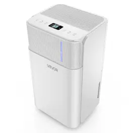 VEVOR - 30 Pints Dehumidifier for Home & Basement, Drain Hose for Commercial & Industrial Use, Smart Humidity Control,Low Noise - White