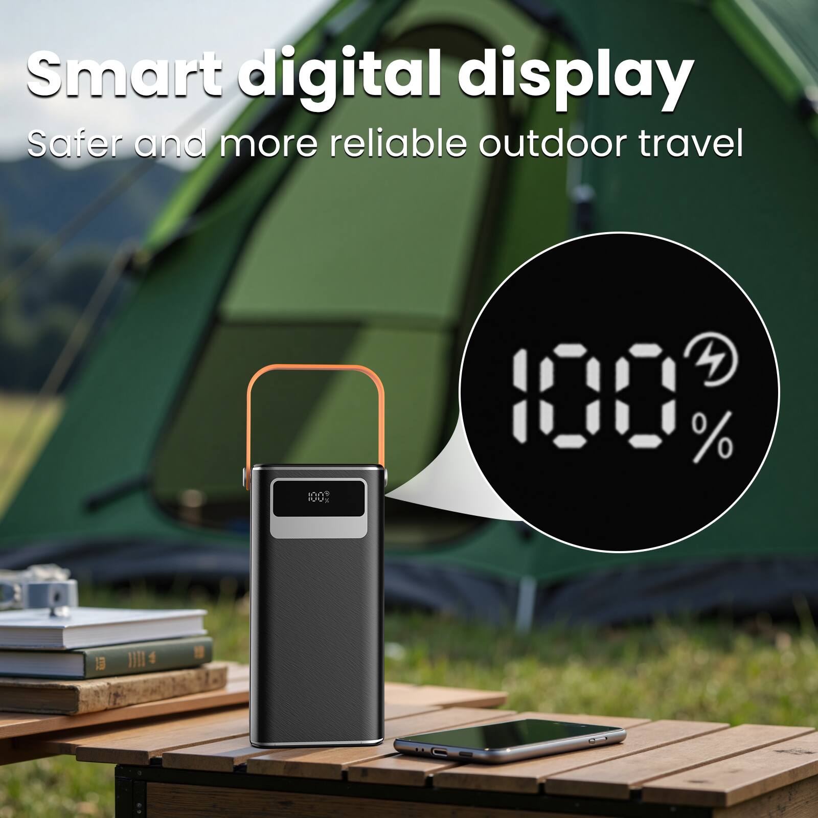 Smart digital display  
Safer and more reliable outdoor travel