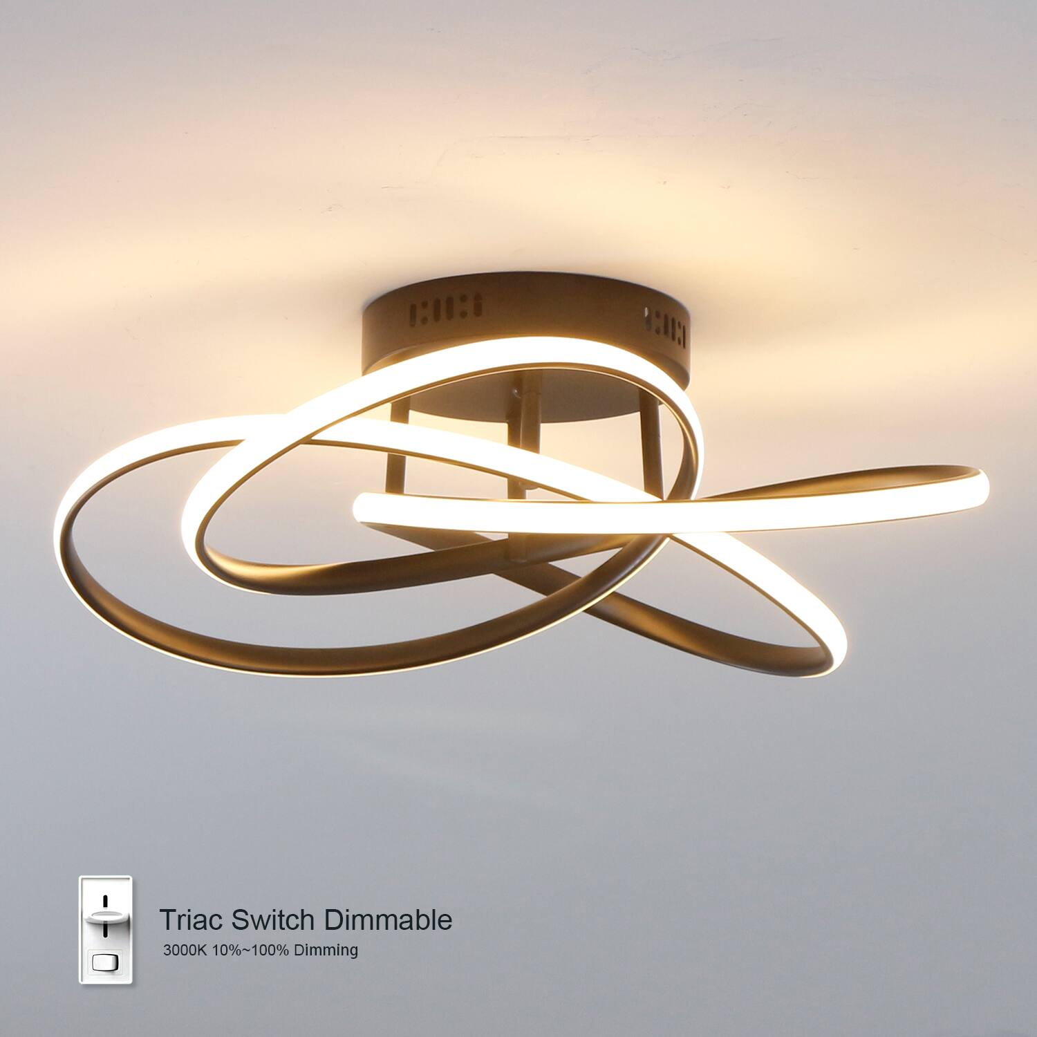 Triac Switch Dimmable  
3000K 10%~100% Dimming