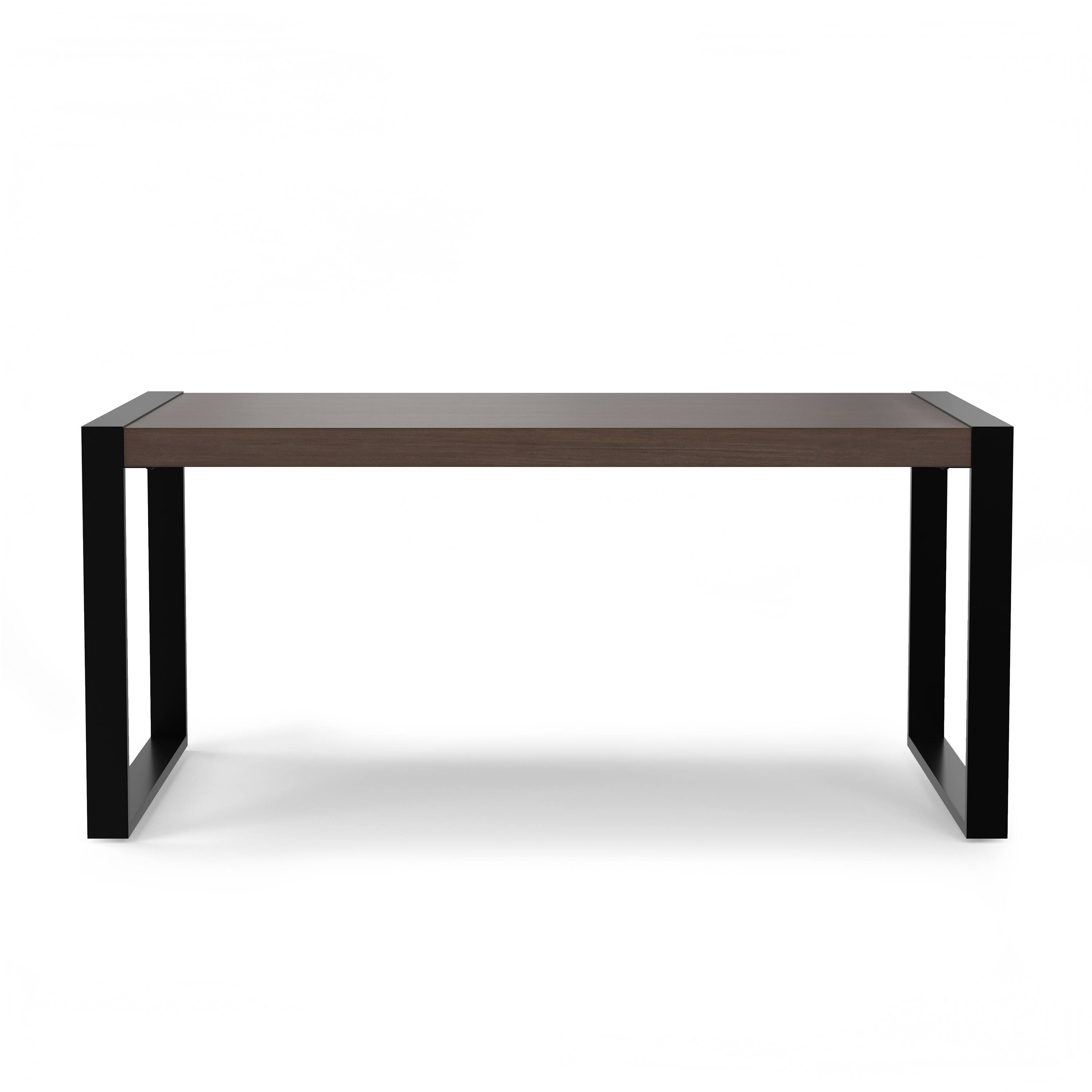 Left. Simpli Home - McKenzie 66 inch x 40 inch Rectangle Modern Industrial Dining Table in Smoky Grey - Smoky Grey.