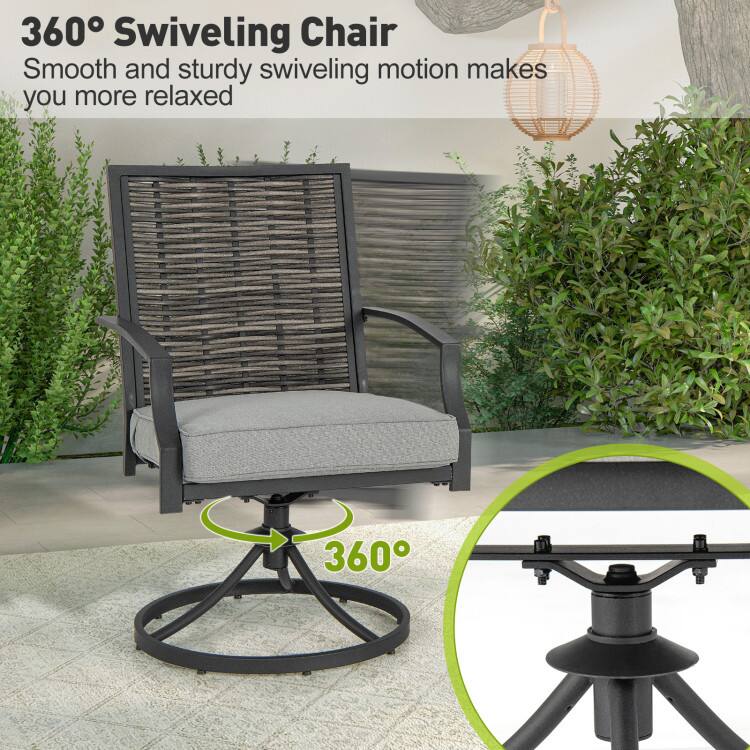 360° Swiveling Chair  
Smooth and sturdy swiveling motion makes you more relaxed
