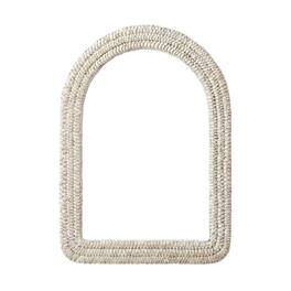 Elegant Decor - Arch Cornhusk Mirror 27x36 - Linen White