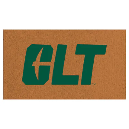 Front. Evergreen Enterprises - Charlotte 49ers 28" x 16" Team Logo Outdoor Coir Mat - Multicolor.