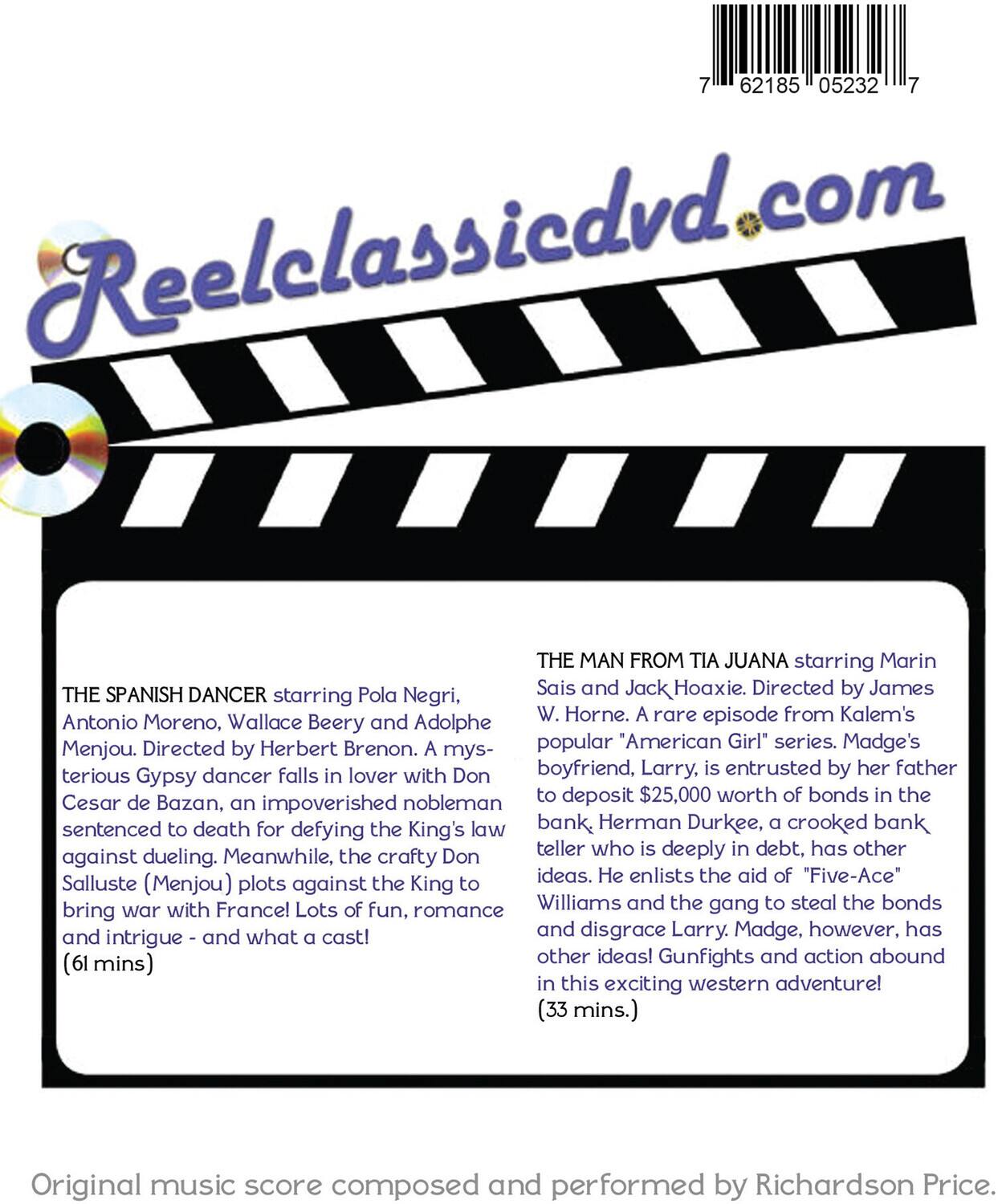 Alt View 1. The Spanish Dancer / The Man From Tia Juana   - DVD.