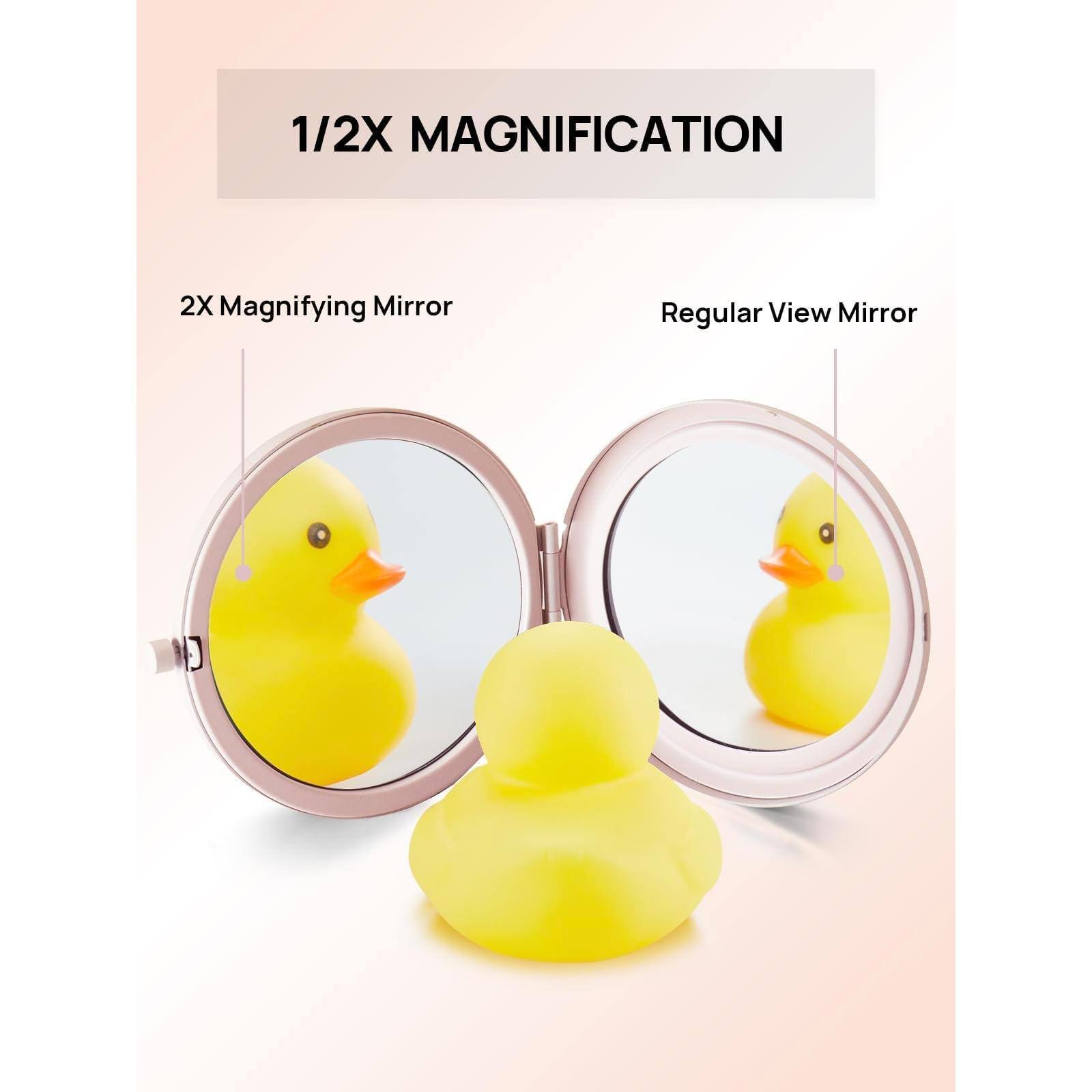 1/2X MAGNIFICATION

2X Magnifying Mirror

Regular View Mirror