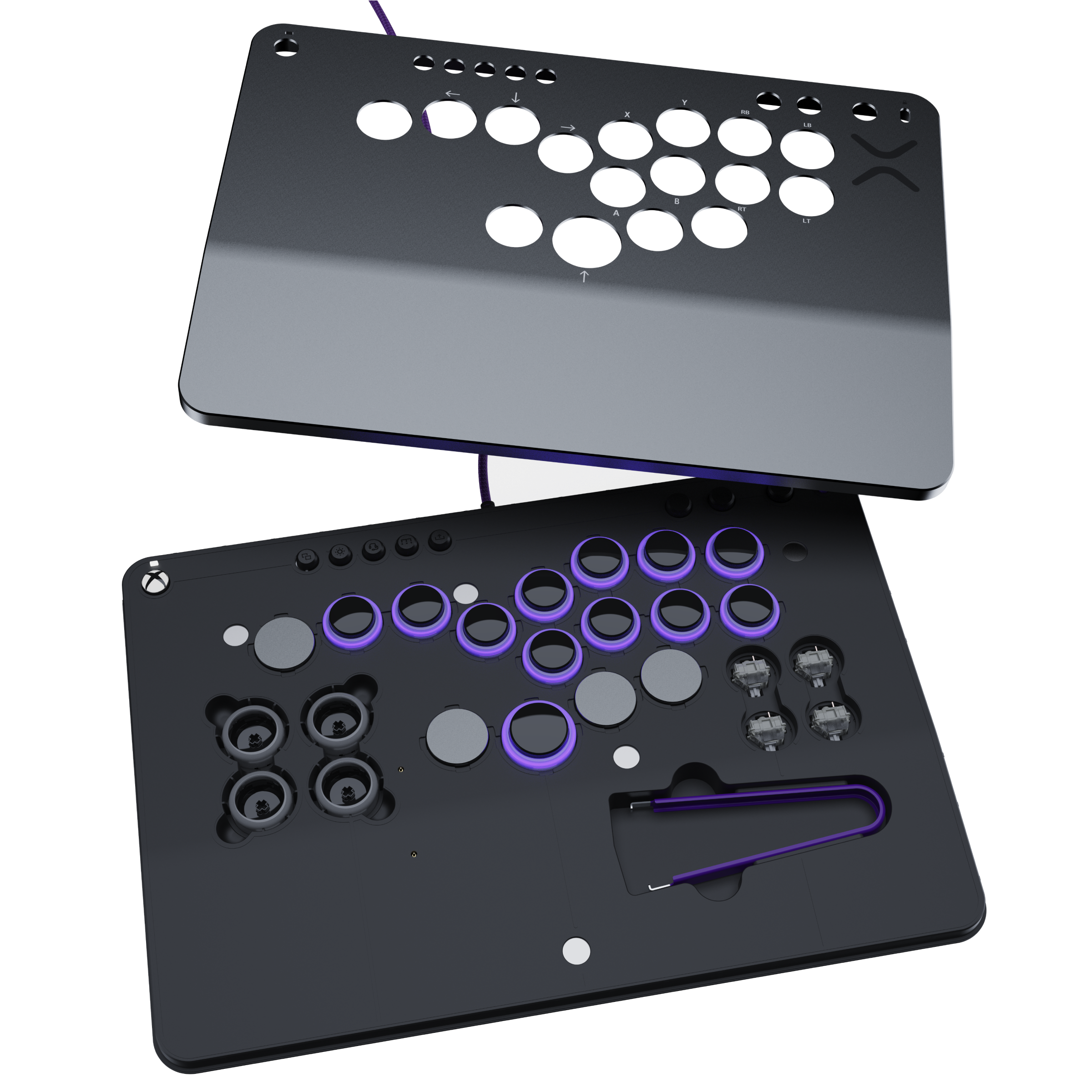 Alt View 1. Turtle Beach - Victrix™ Pro KO™ Leverless Fight Stick for Xbox - Black.