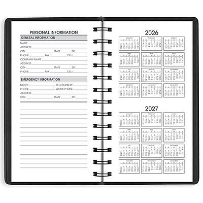 PERSONAL INFORMATION

GENERAL INFORMATION
NAME ________________________
ADDRESS ________________________
CITY ___________________________
STATE __________________________
PHONE _________________________
CELL ___________________________
FAX ___________________________

COMPANY NAME ________________________
ADDRESS ________________________
CITY ___________________________
STATE __________________________
PHONE _________________________
CELL ___________________________
FAX ___________________________

EMERGENCY INFORMATION
NOTF ___________________________
RELATIONSHIP ______________________
PHONE _________________________
WORK PHONE _____________________
ADDRESS ________________________
CITY ___________________________
STATE __________________________
ZIP ____________________________

2026

2027