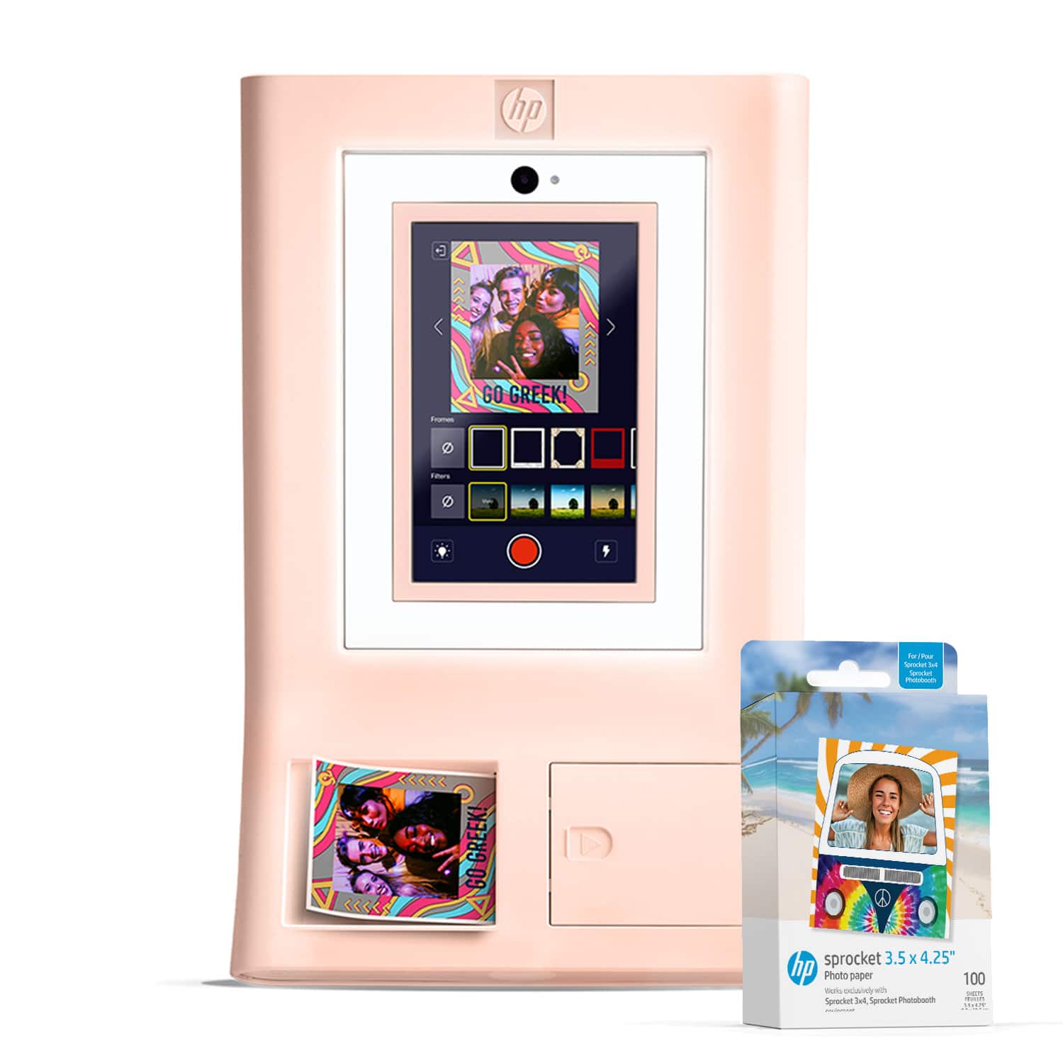 hp L Trates GO GREEK! 7 - V - - - Spoacium - Serctet GO-GREEK! <<<< sprocket 3.5 x 4.25 hp Photo paper 100 von oandren wth D Sprackett Jet Spredet Patubouth o.