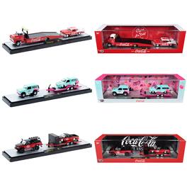 Auto Haulers "Coca-Cola" Set of 3 pieces Release S03 Limited Edition to 4800 pieces Worldwide 1/64 Model by M2 Machines
