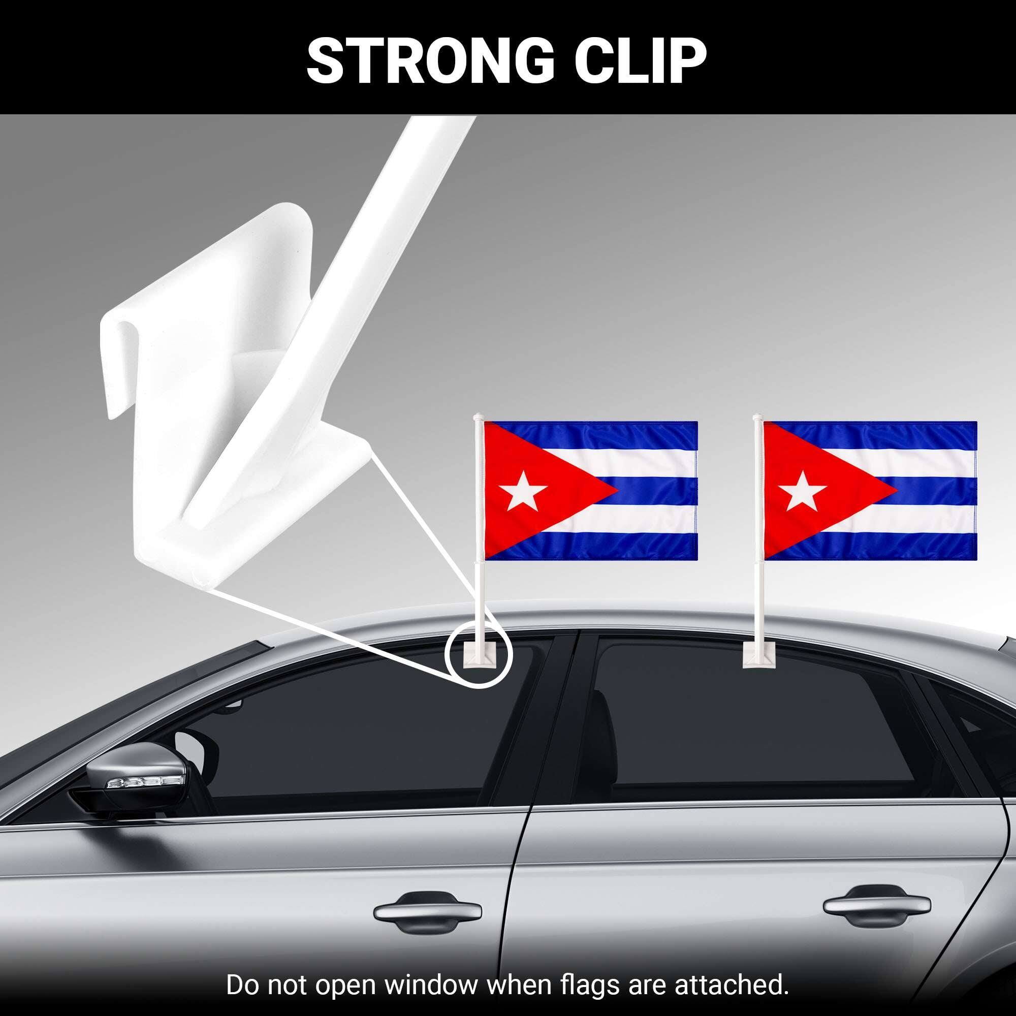 STRONG CLIP

Do not open window when flags are attached.