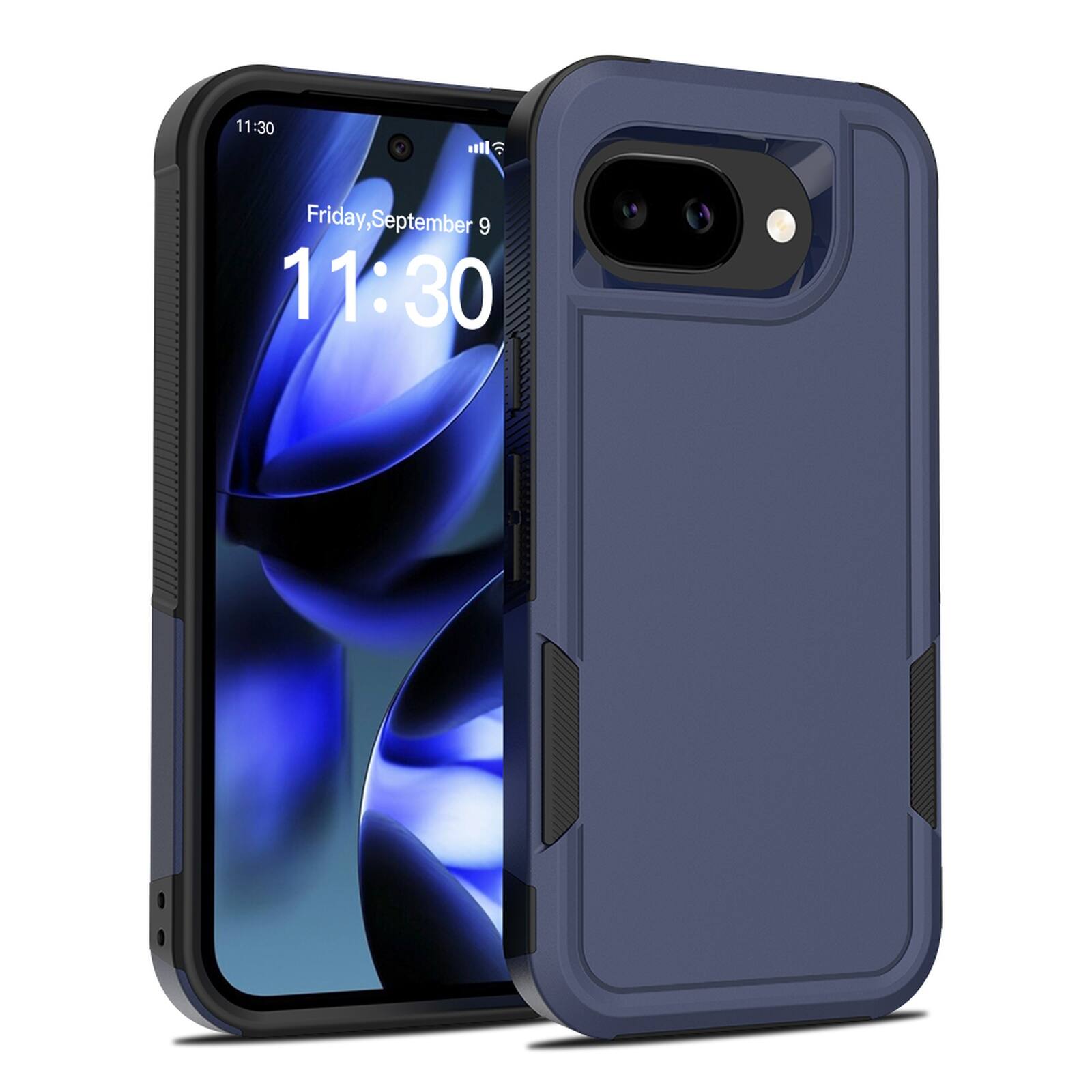 UUCOVER - Shockproof Case for Google Pixel 10A Hybrid Dual Layer TPU + PC Protective Anti-Slip Rugged Back Cover - Darkblue price history on PriceWatchPro