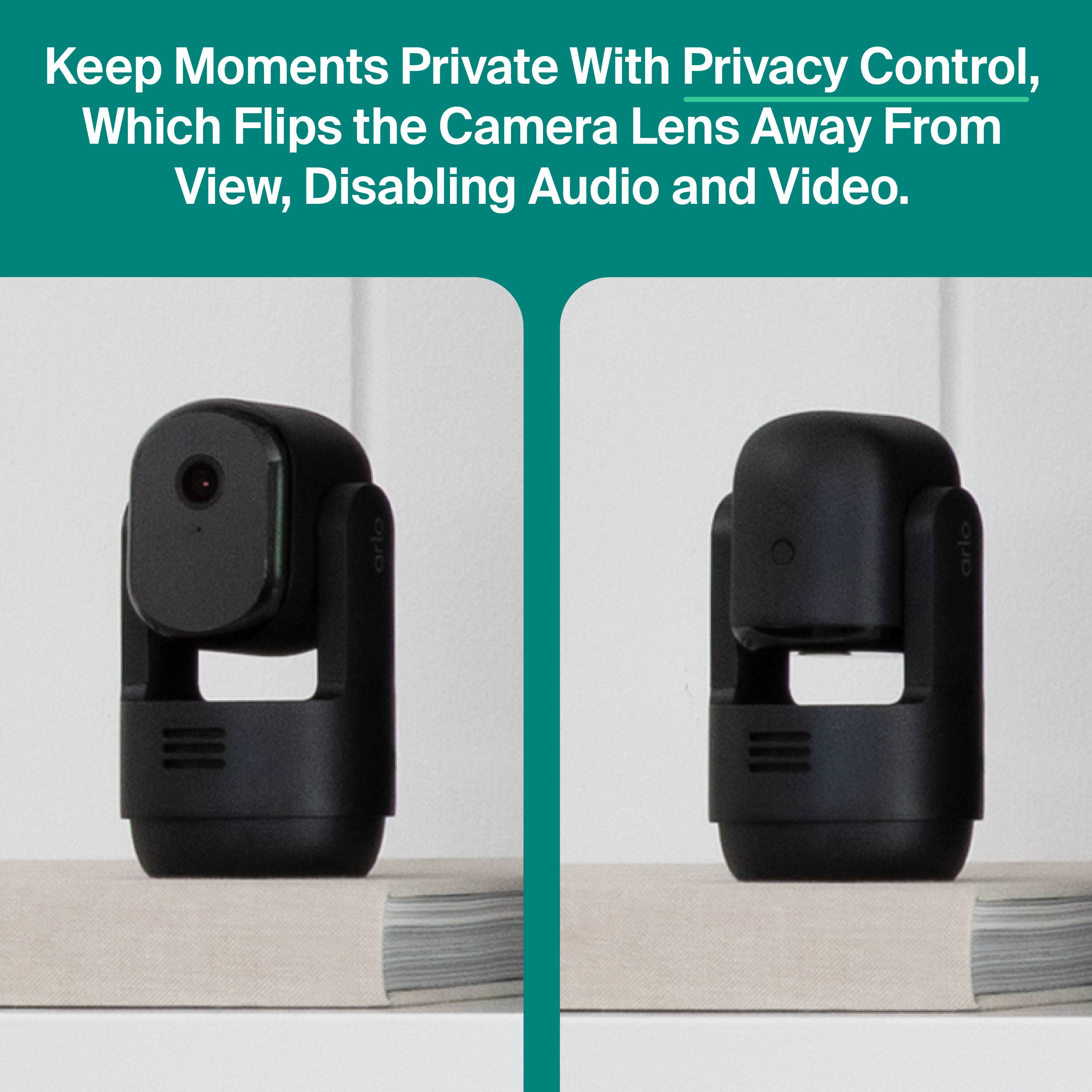 Keep Moments Private With Privacy Control, Which Flips the Camera Lens Away From View, Disabling Audio and Video.