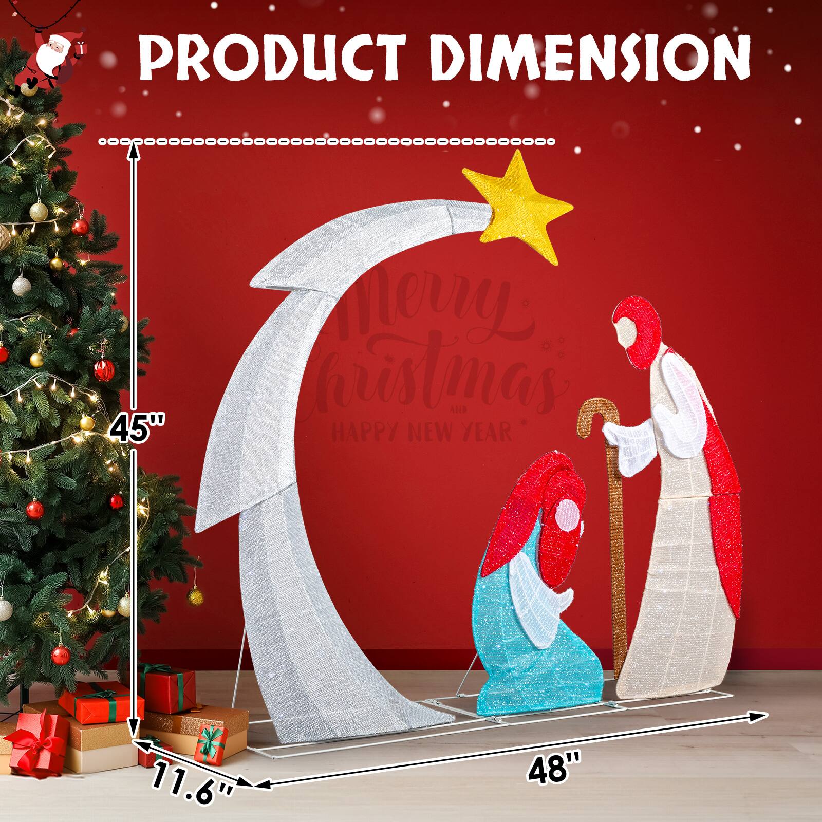 PRODUCT DIMENSION

45"  
11.6"  
48"