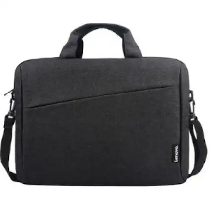 Front. Lenovo - Lenovo Carrying Case for 15.6" Notebook - Black - Black.