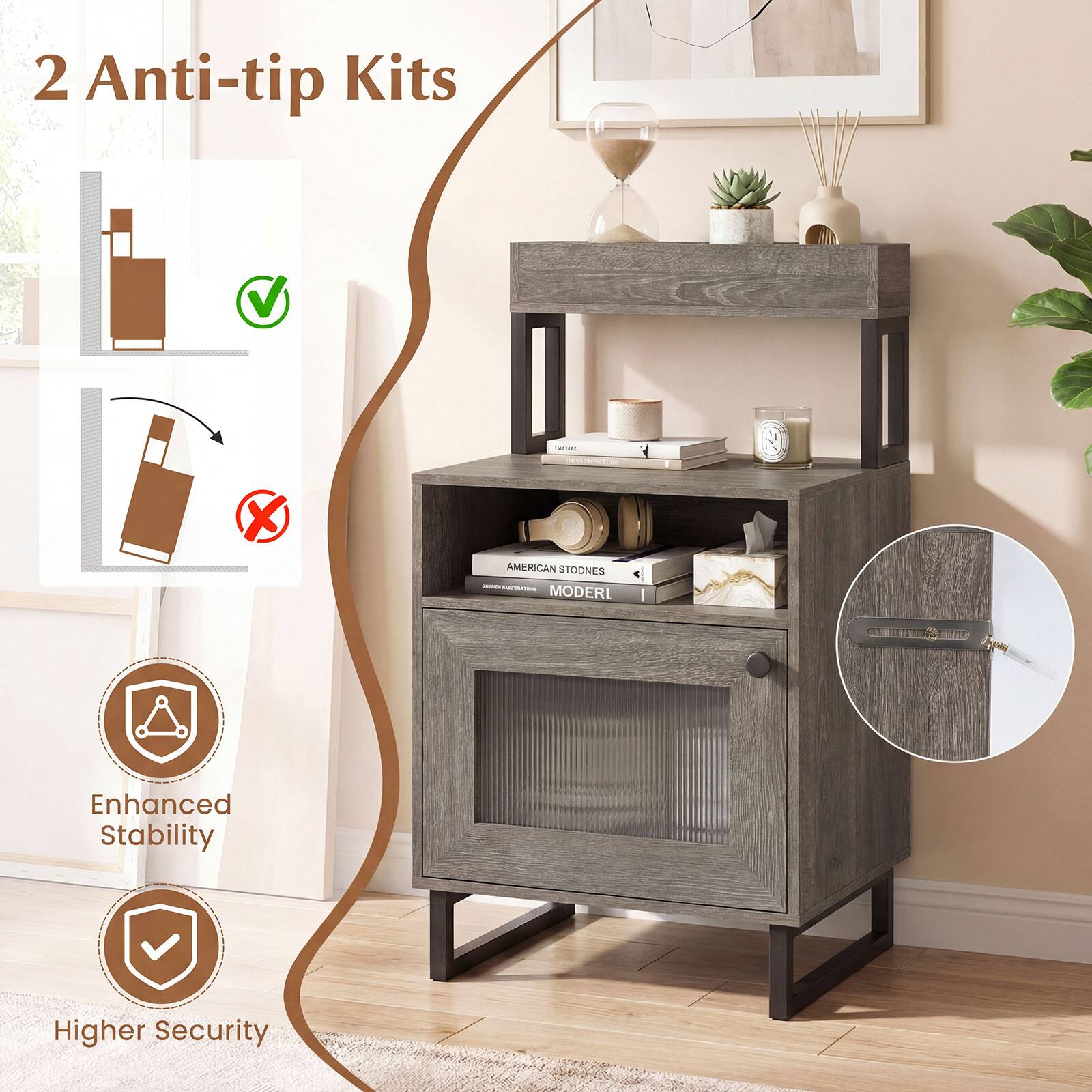 2 Anti-tip Kits

AMERICAN STONES - MODERI

Enhanced Stability
Higher Security