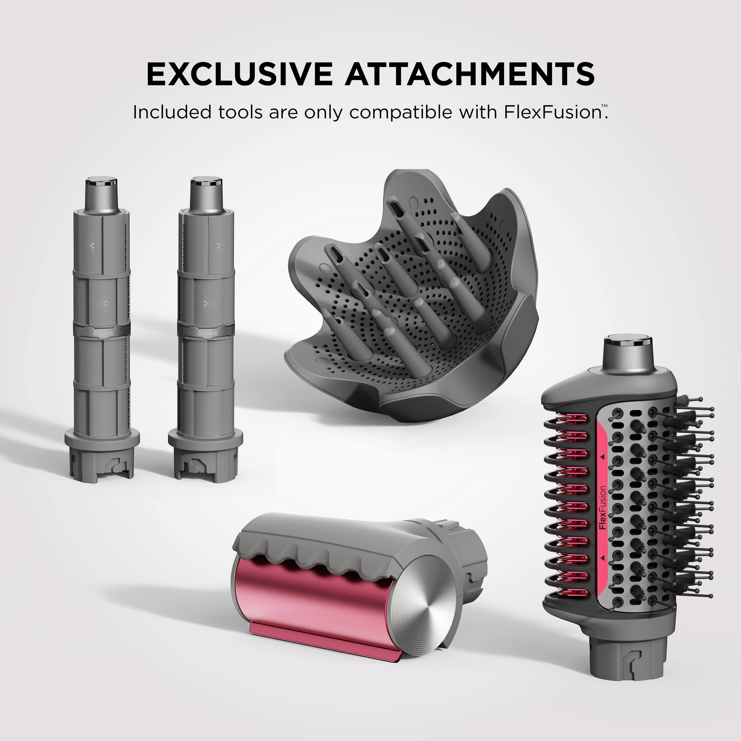EXCLUSIVE ATTACHMENTS

Included tools are only compatible with FlexFusion.