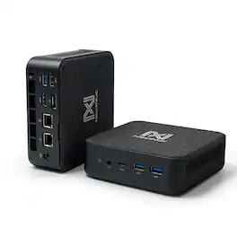 NextNuc - AMD RYZEN3501U Mini Desktop (Ryzen 5 3500U, 16GB, 1TB SSD, WiFi 6, Bluetooth 5.1, Win 11 Pro) - Black